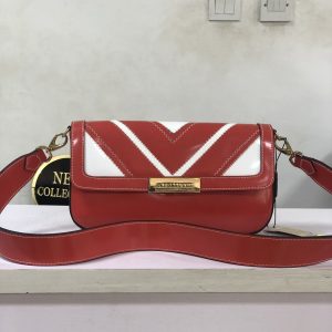 Ladies Handbag - Red & White